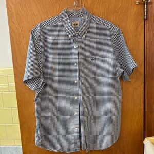 Dockers Navy and White Checkered Casual Shirt